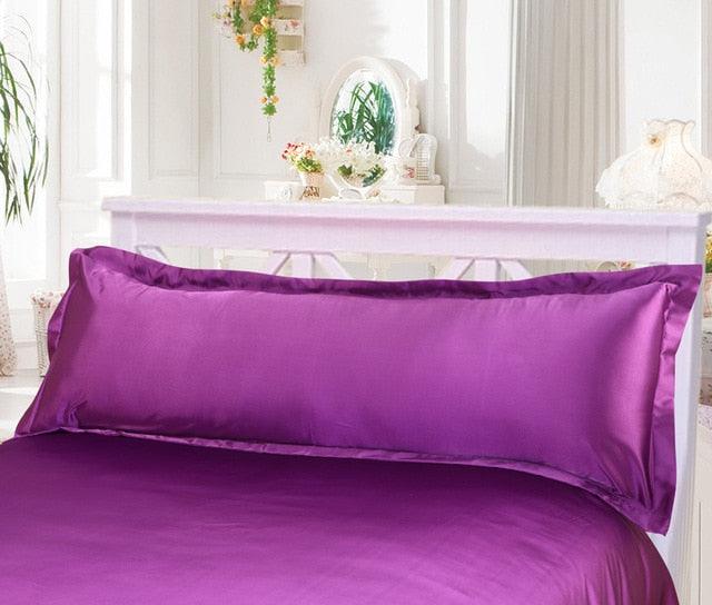 Premium Brown Satin Long Pillowcase for Ultimate Comfort