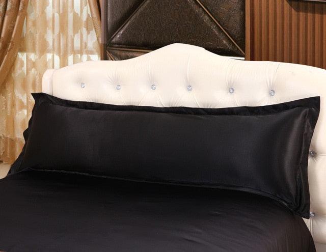 Premium Brown Satin Long Pillowcase for Ultimate Comfort