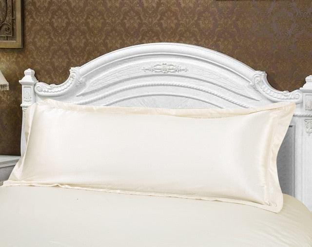 Premium Brown Satin Long Pillowcase for Ultimate Comfort