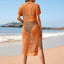 Long skirt loose solid color vacation pullover fashionable women's dress - Korvel