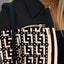 Long sleeved button color blocked printed lapel commuter suit for women - Korvel