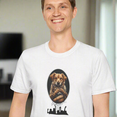 Mira esas dos camisetas Softstyle para moda unisex