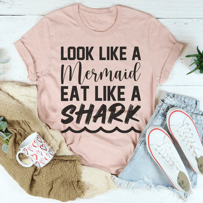 Camiseta "Parece una sirena y come como un tiburón"