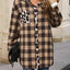 Veste en Plaid Doux et Décontracté