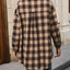 Veste en Plaid Doux et Décontracté