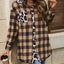 Veste en Plaid Doux et Décontracté