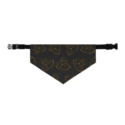 Bandana pour chien Love Line Art – Accessoire élégant pour animaux de compagnie
