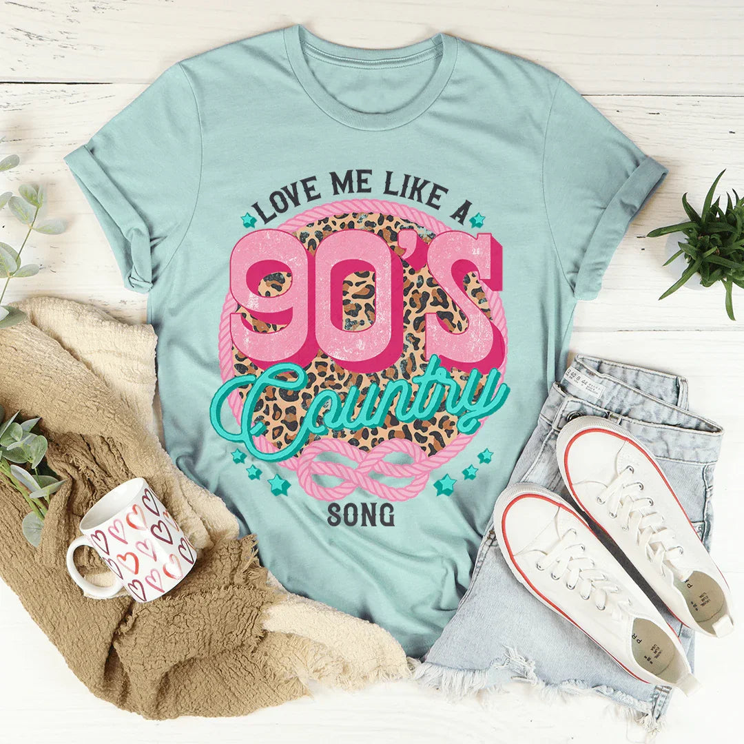 Camiseta "Ámame como una canción country de los 90"