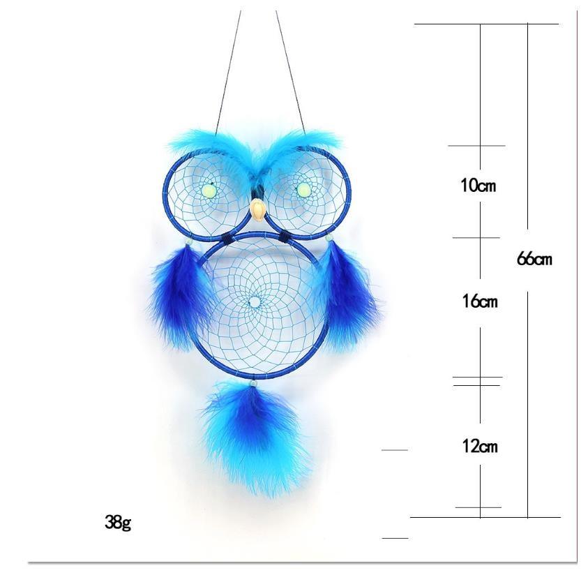 Chic Owl Dream Catcher Wall Hanging - Handmade Decor for Kids' Rooms