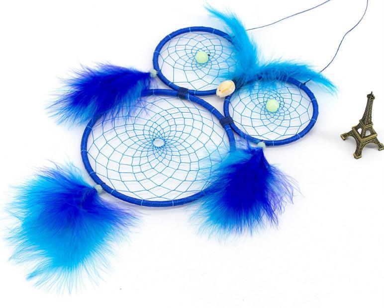Chic Owl Dream Catcher Wall Hanging - Handmade Decor for Kids' Rooms