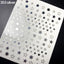 Pegatinas de Arte de Uñas 3D Geometría de Estrellas Encantadoras - Decoración Autoadhesiva Premium
