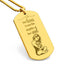 Collier en forme de plaque militaire gravé Loving Soul