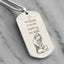 Collier en forme de plaque militaire gravé Loving Soul