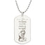 Collier en forme de plaque militaire gravé Loving Soul