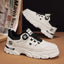 Low cut workwear Martin shoes men's casual leather sneakers trendy shoes men's rotating buttons - Korvel