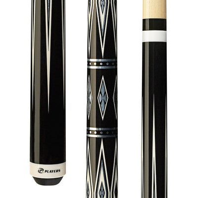 Elegant Midnight Black Billiard Cue Stick - Korvel