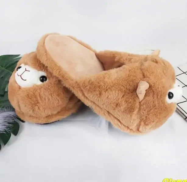 Chaussons en Alpaga Fluffy Luxueux
