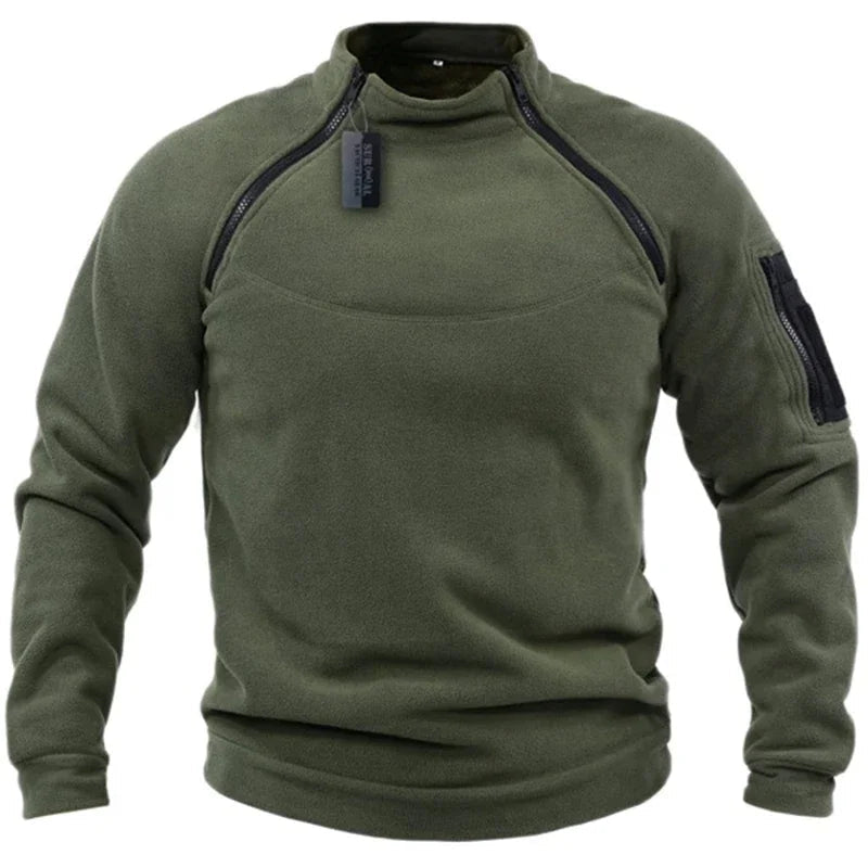 Men's Tactical Fleece Jacket for Outdoor Adventures