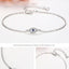 Elegant Sterling Silver Lucky Eye Bracelet for Women