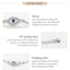 Elegant Sterling Silver Lucky Eye Bracelet for Women