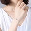 Elegant Sterling Silver Lucky Eye Bracelet for Women
