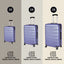 Luggage Suitcase 3 Piece Sets Hardside Carry-on luggage with Spinner Wheels 20"/24"/28" Lavender purple + ABS - Korvel