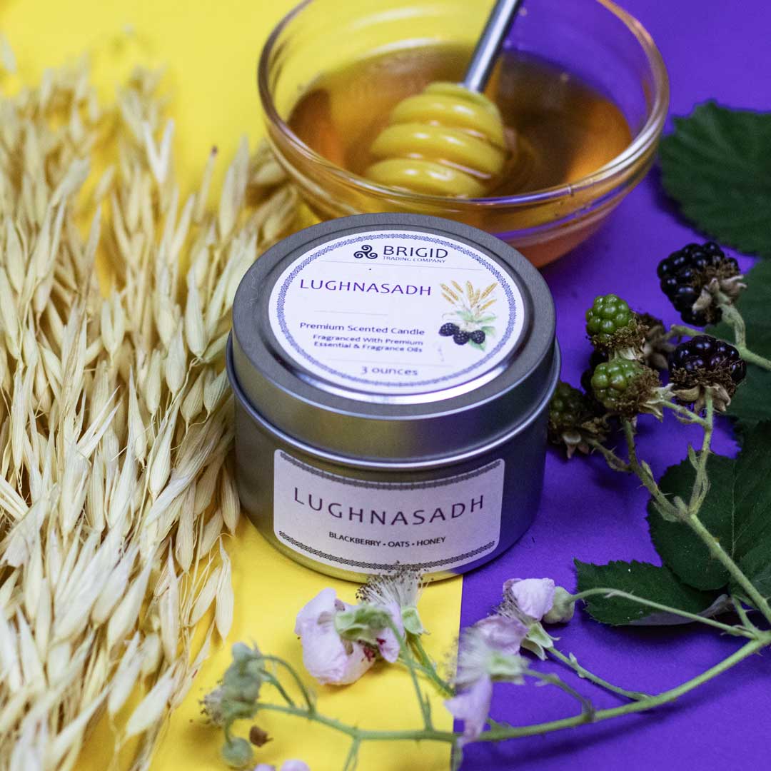 Lughnasadh Harvest Candle - Blackberry, Oat, and Honey Bliss - Korvel