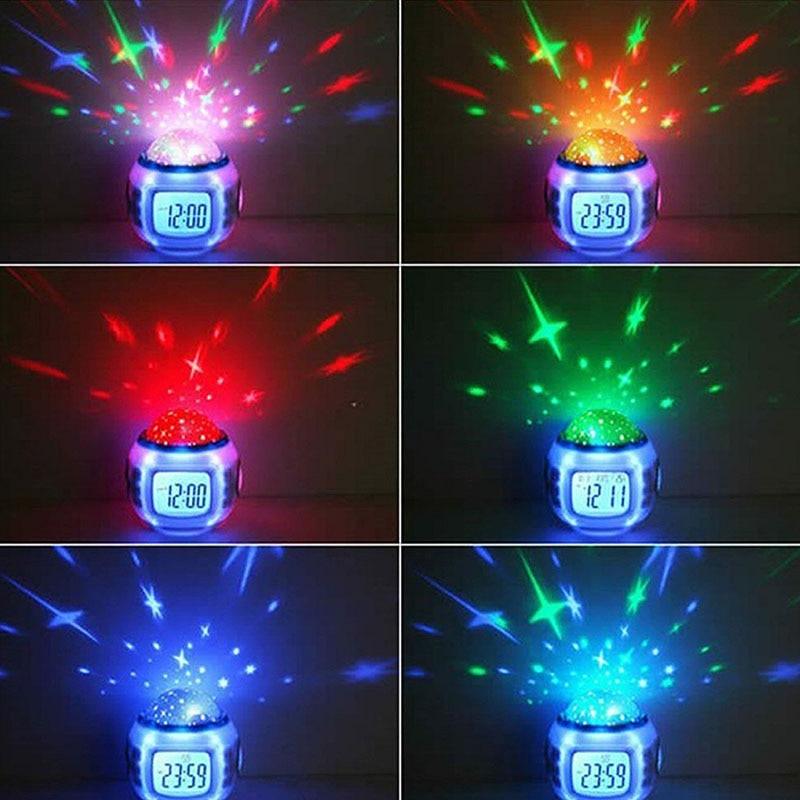 Multifunctional Color Changing Alarm Clock with Touch Control