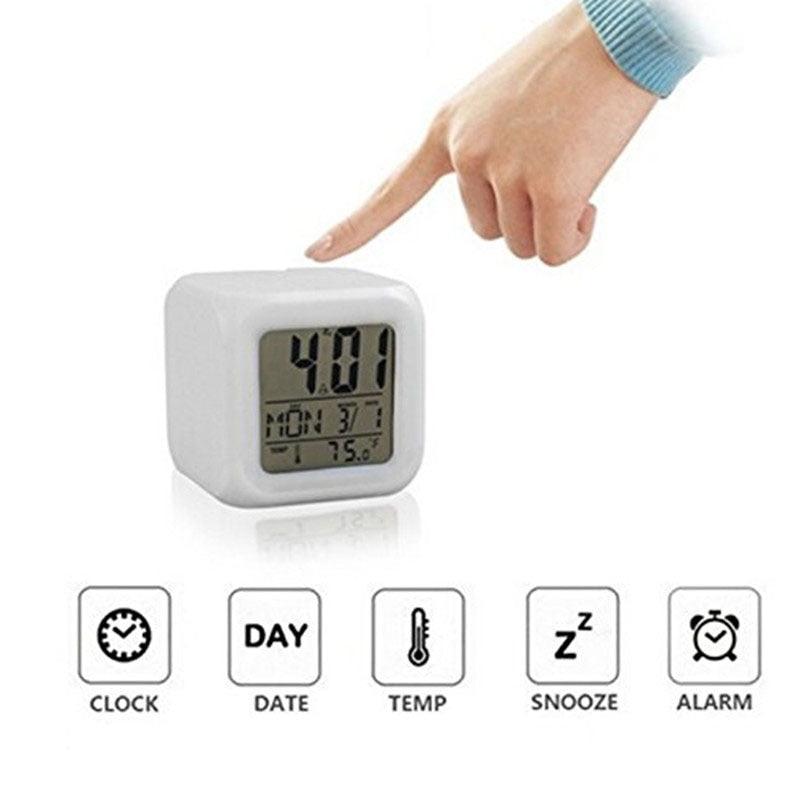 Multifunctional Color Changing Alarm Clock with Touch Control