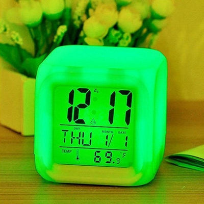 Multifunctional Color Changing Alarm Clock with Touch Control