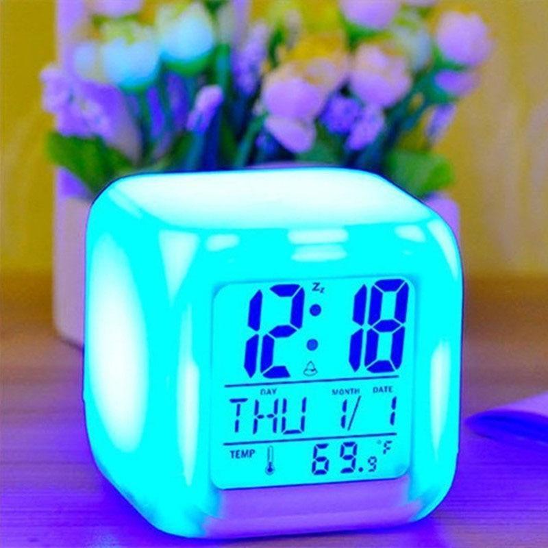 Multifunctional Color Changing Alarm Clock with Touch Control