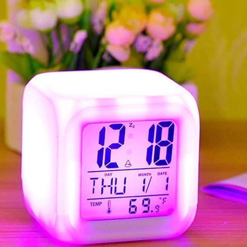 Multifunctional Color Changing Alarm Clock with Touch Control