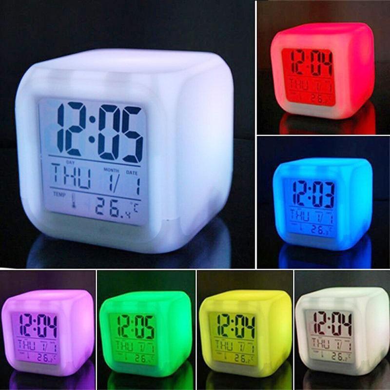 Multifunctional Color Changing Alarm Clock with Touch Control