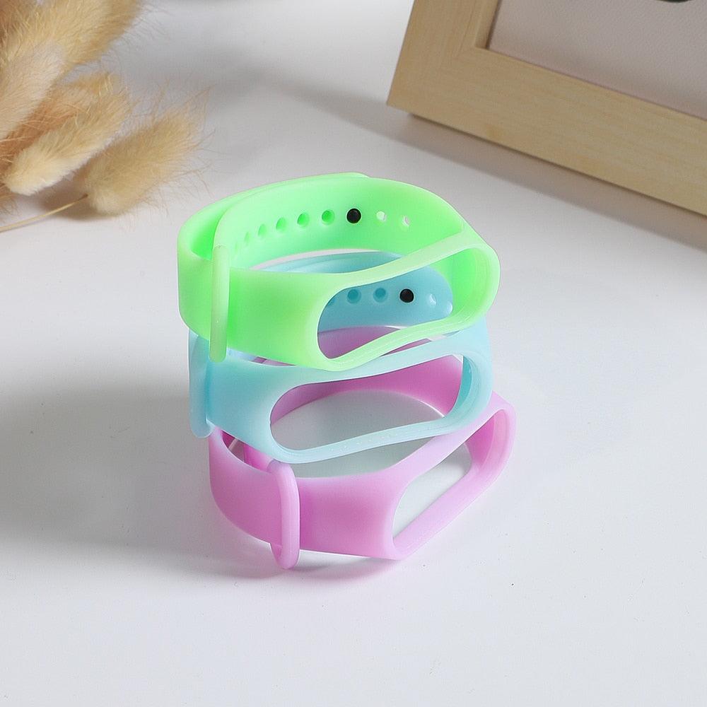 Luminous Silicone Watch Strap - Soft, Comfortable, and Safe