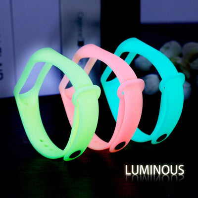 Luminous Silicone Watch Strap - Soft, Comfortable, and Safe