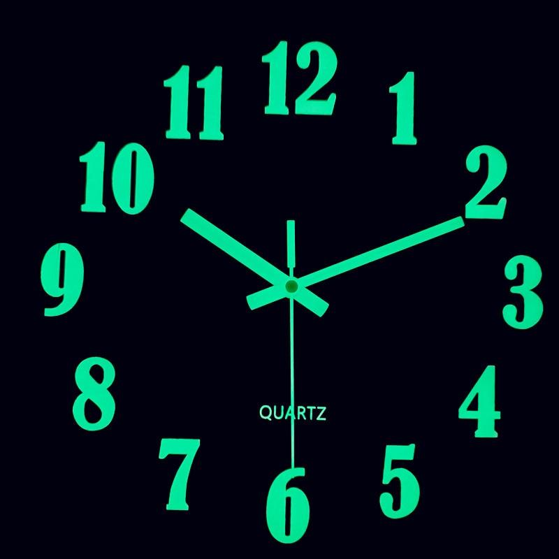 Luminous Wall Clock Silent Non-Ticking Quartz Wall Clocks Large Luminous Function Numbers and Hands Battery Operated Decorative Wall Clock for Office 12 Inch Wooden Silent Non-Ticking Kitchen Wall Clocks With Night Lights For Indoor/Outdoor Living Room - Korvel