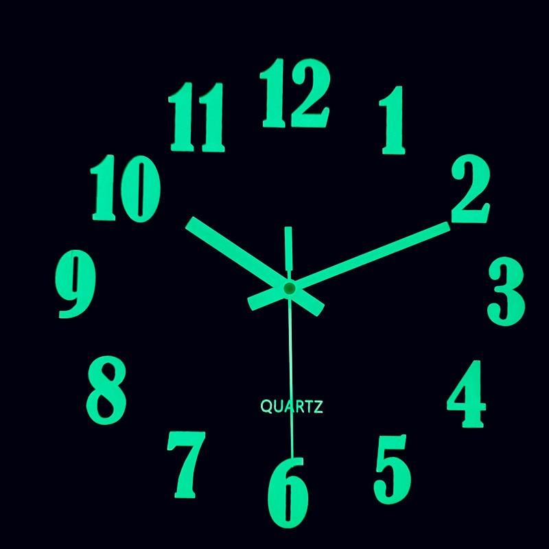 Luminous Wall Clock Silent Non-Ticking Quartz Wall Clocks Large Luminous Function Numbers and Hands Battery Operated Decorative Wall Clock for Office 12 Inch Wooden Silent Non-Ticking Kitchen Wall Clocks With Night Lights For Indoor/Outdoor Living Room - Korvel