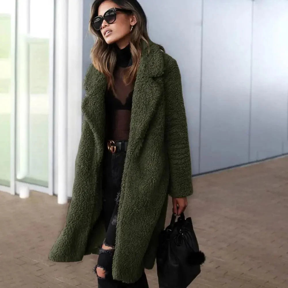 Luxurious Fleece Jacket for Women - Cozy Casual Outerwear