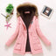 Chaqueta acolchada de algodón de lujo para mujer con capucha