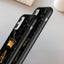 Coque de téléphone en marbre noir luxueux avec lettre couronnée pour iPhone 13 Pro Max et Mini