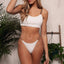 Modern Black Bikini Set with Chain Detail