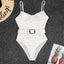 Elegant Black One-Piece Swimsuit with Ruffles