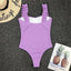 Elegant Black One-Piece Swimsuit with Ruffles