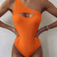Elegant Black One-Piece Swimsuit with Ruffles