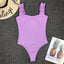 Elegant Black One-Piece Swimsuit with Ruffles