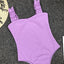 Elegant Black One-Piece Swimsuit with Ruffles