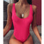 Elegant Black One-Piece Swimsuit with Ruffles