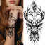Luxury Black Forest Tiger Wolf Temporary Tattoo Sticker