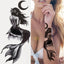 Luxury Black Forest Tiger Wolf Temporary Tattoo Sticker