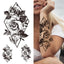 Luxury Black Forest Tiger Wolf Temporary Tattoo Sticker